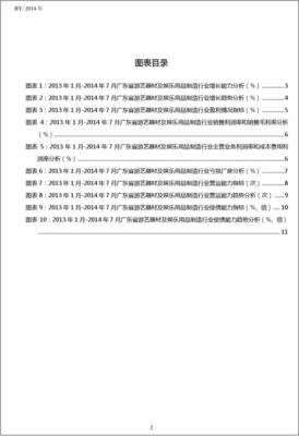 2013-2014年7月广东省游艺器材及娱乐用品制造行业经营状况月报