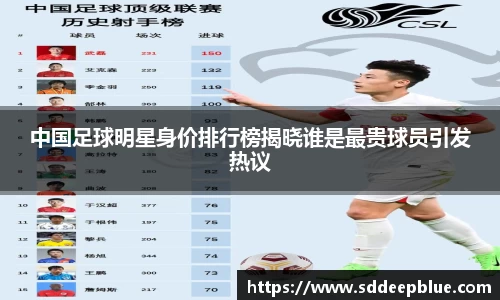 中国足球明星身价排行榜揭晓谁是最贵球员引发热议